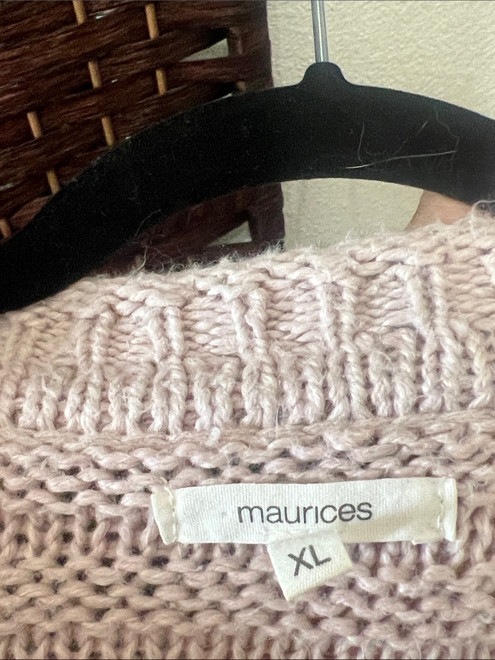 Maurices Open-Front Cable Knit Cardigan - Dusty Mauve - Picture 3 of 3